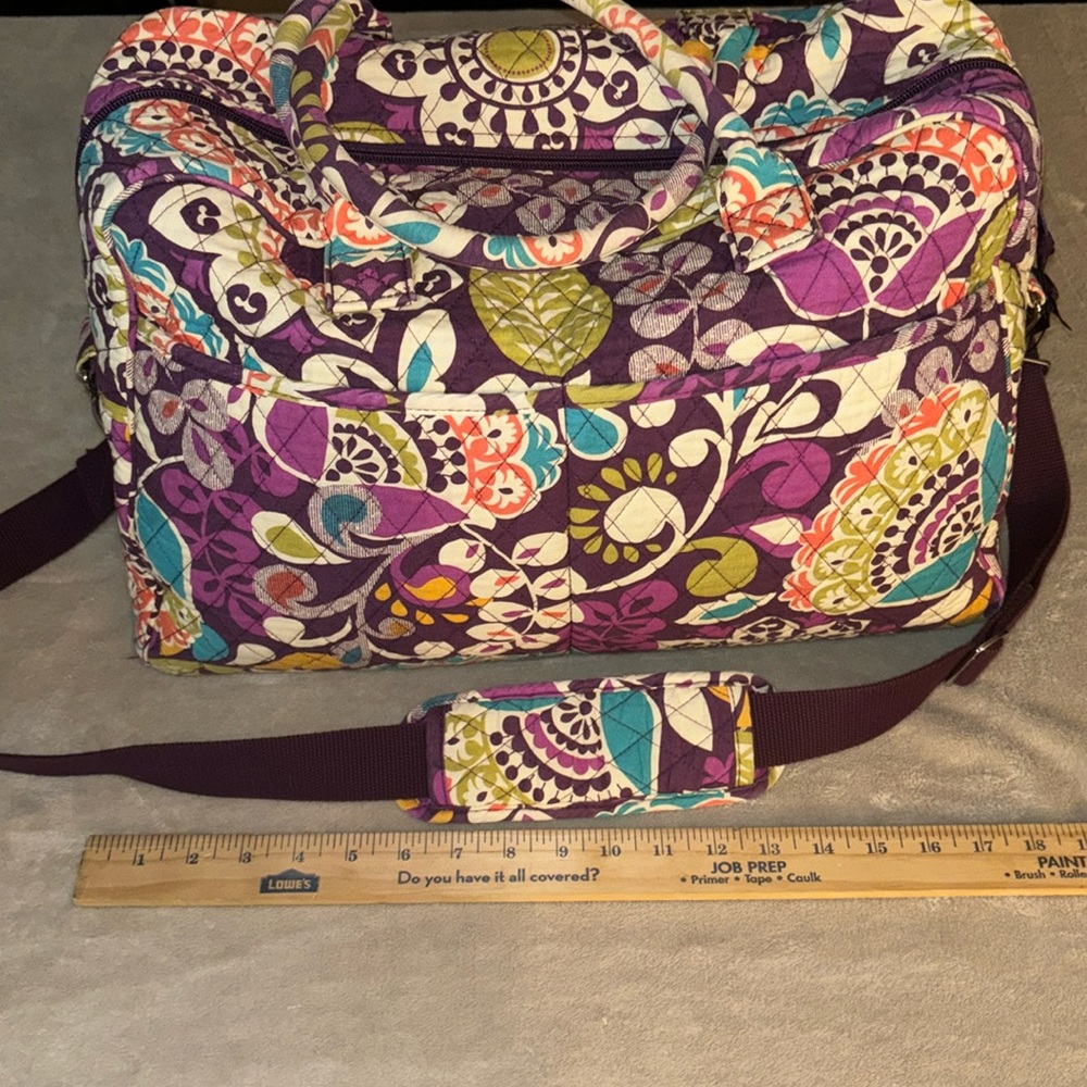 Vera Bradley Grand Traveler duffel bag Plum Crazy